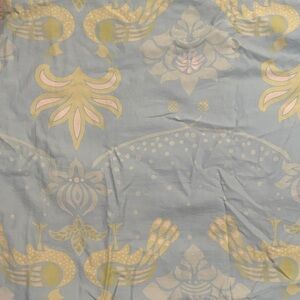 Serena & Lily Blue and Gold Duvet Cover with matching pillow square case